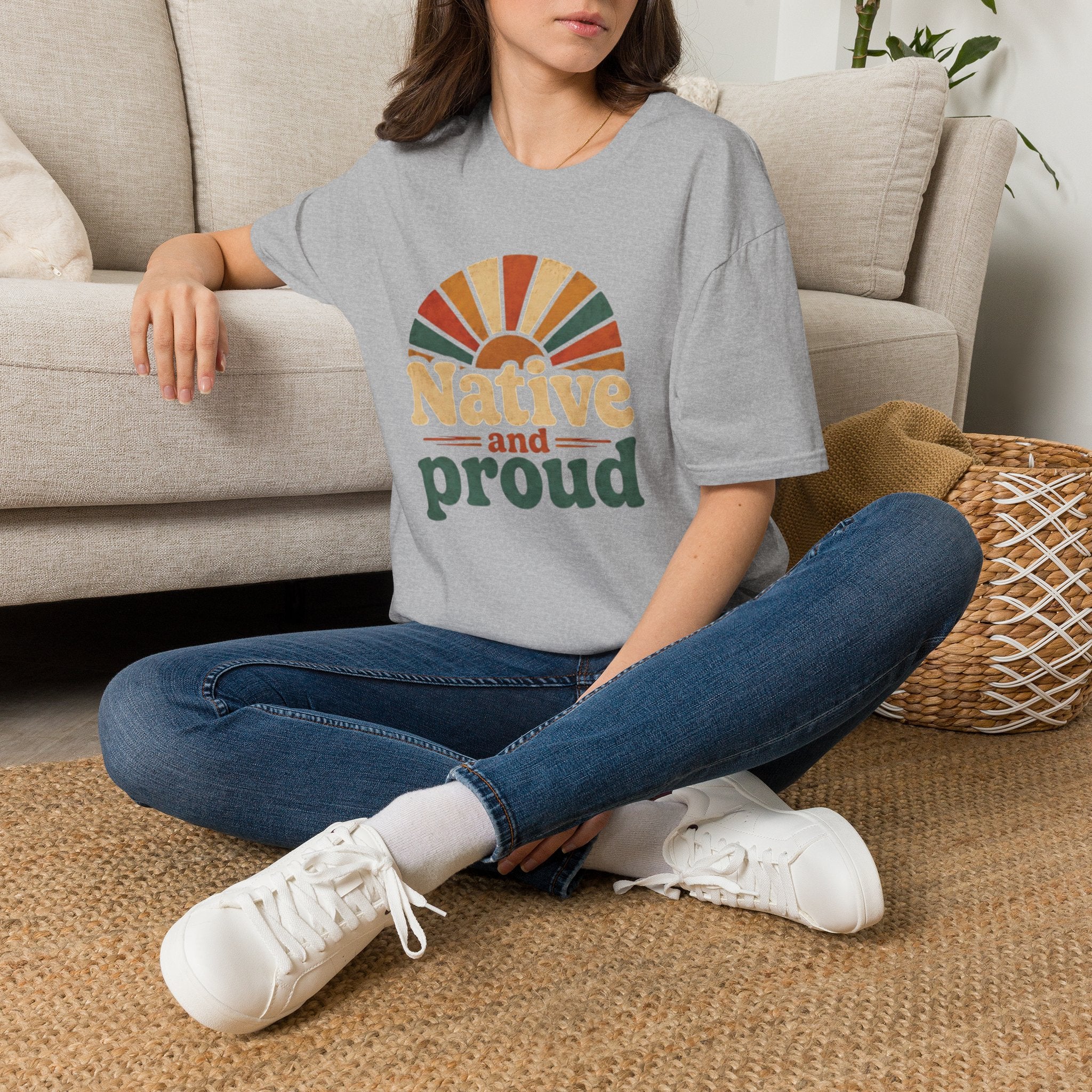 Native and Proud Retro #2 | Native Graphic Tee