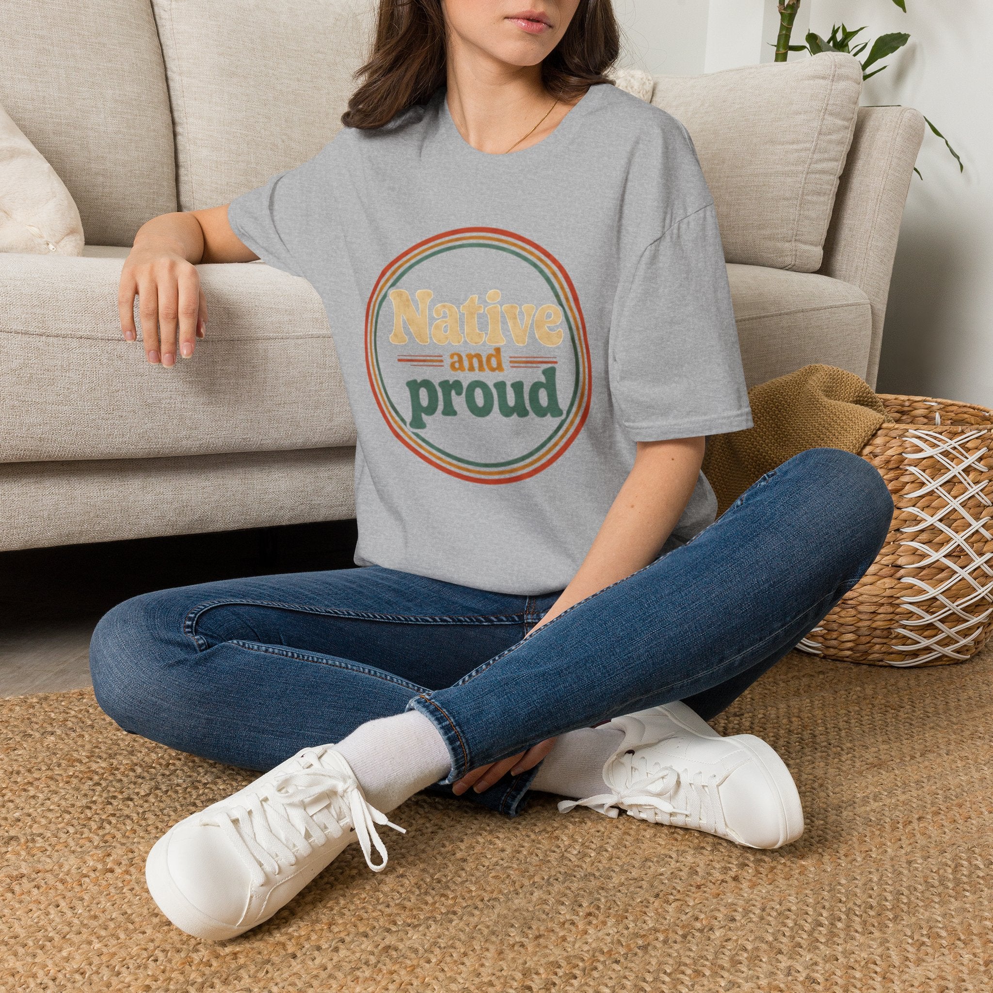 Native and Proud Retro #3 | Native Graphic Tee