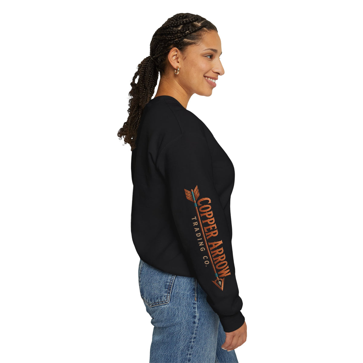 Halloween Pumpkin Moon Crewneck Sweatshirt