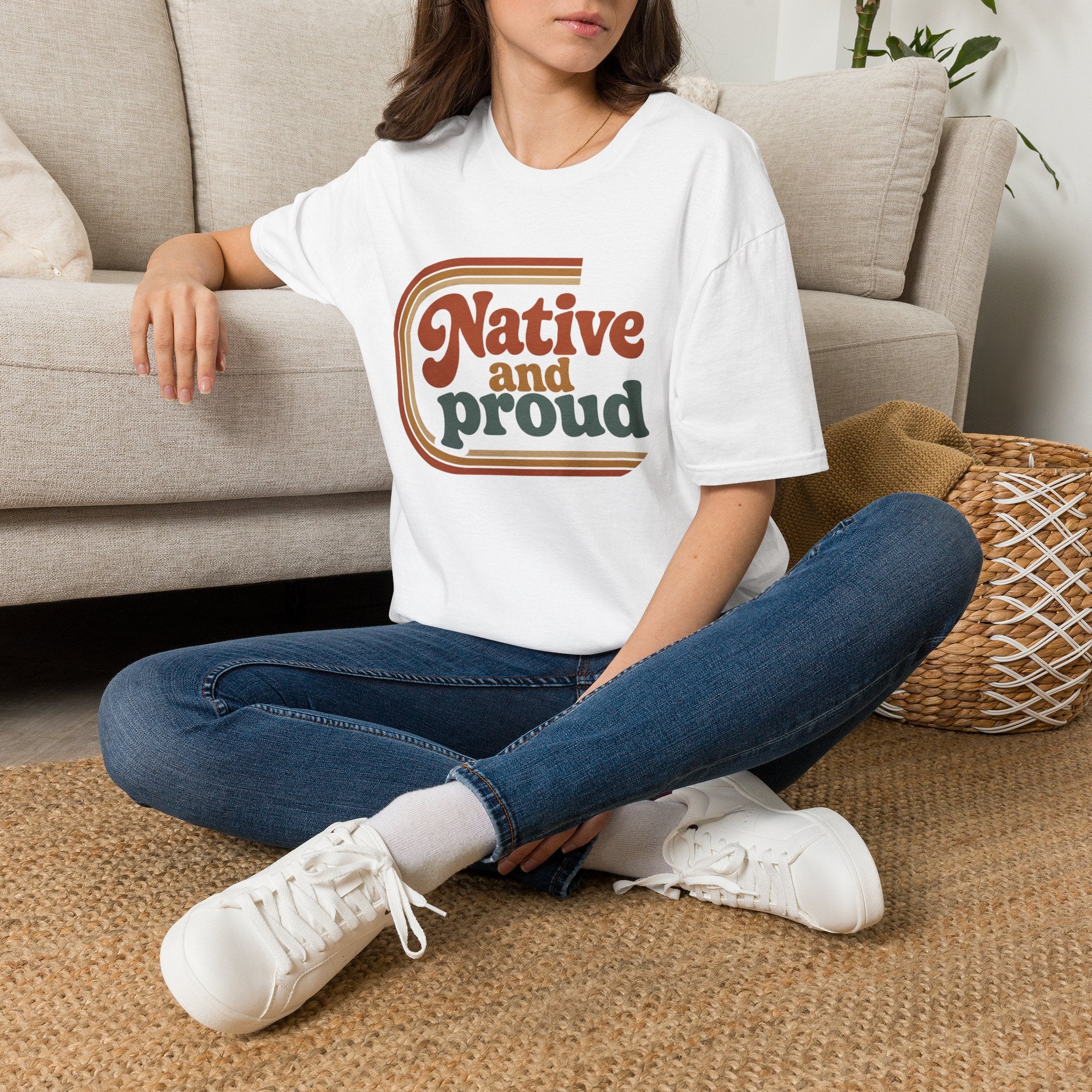 Native and Proud Retro #1 | Native Graphic Tee