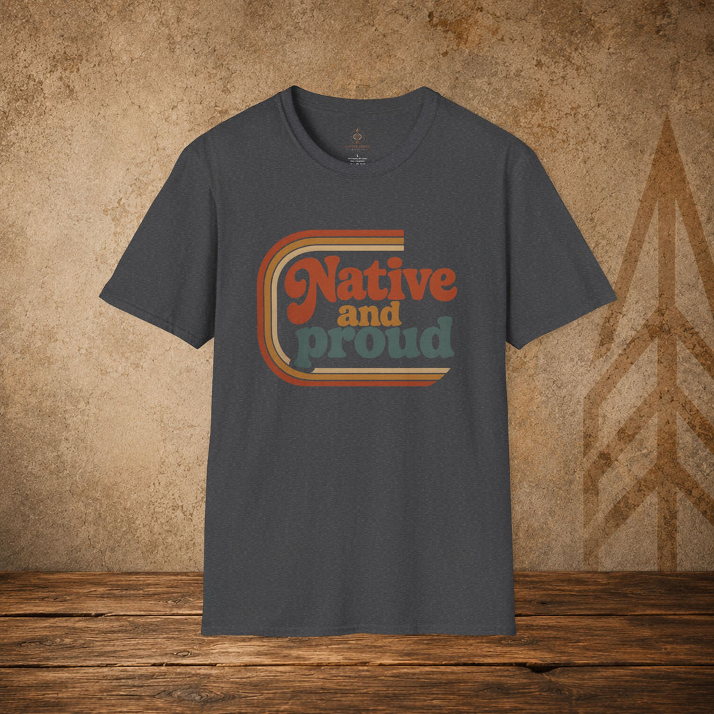 Native and Proud Retro #1 | Native Graphic Tee