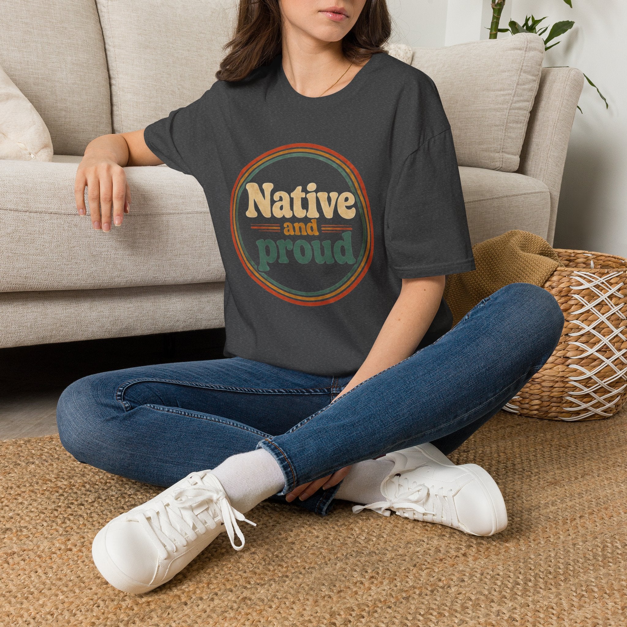 Native and Proud Retro #3 | Native Graphic Tee