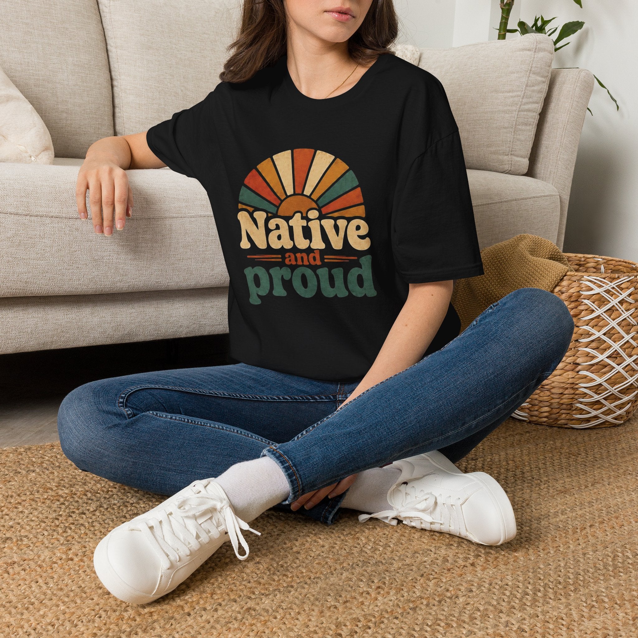 Native and Proud Retro #2 | Native Graphic Tee