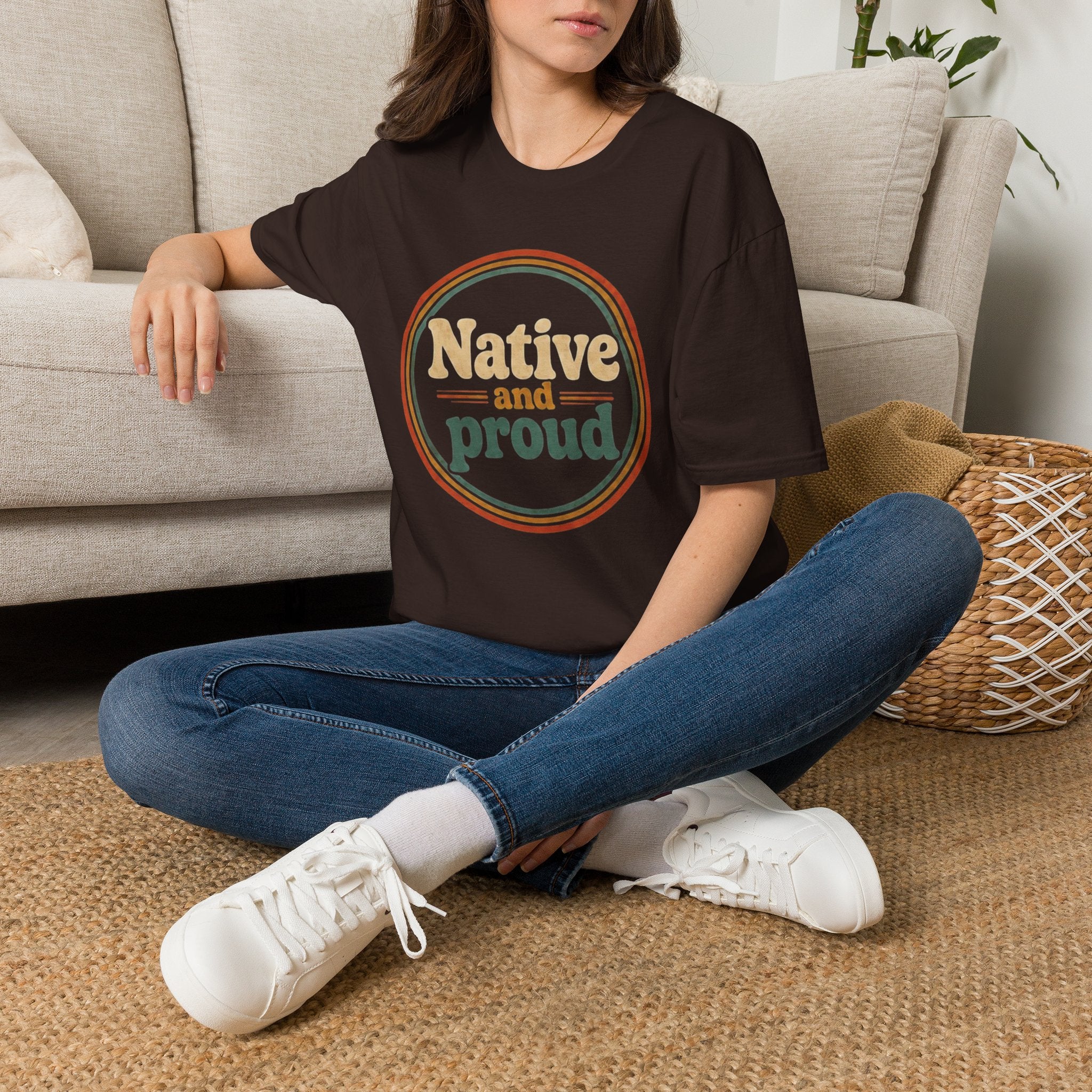 Native and Proud Retro #3 | Native Graphic Tee