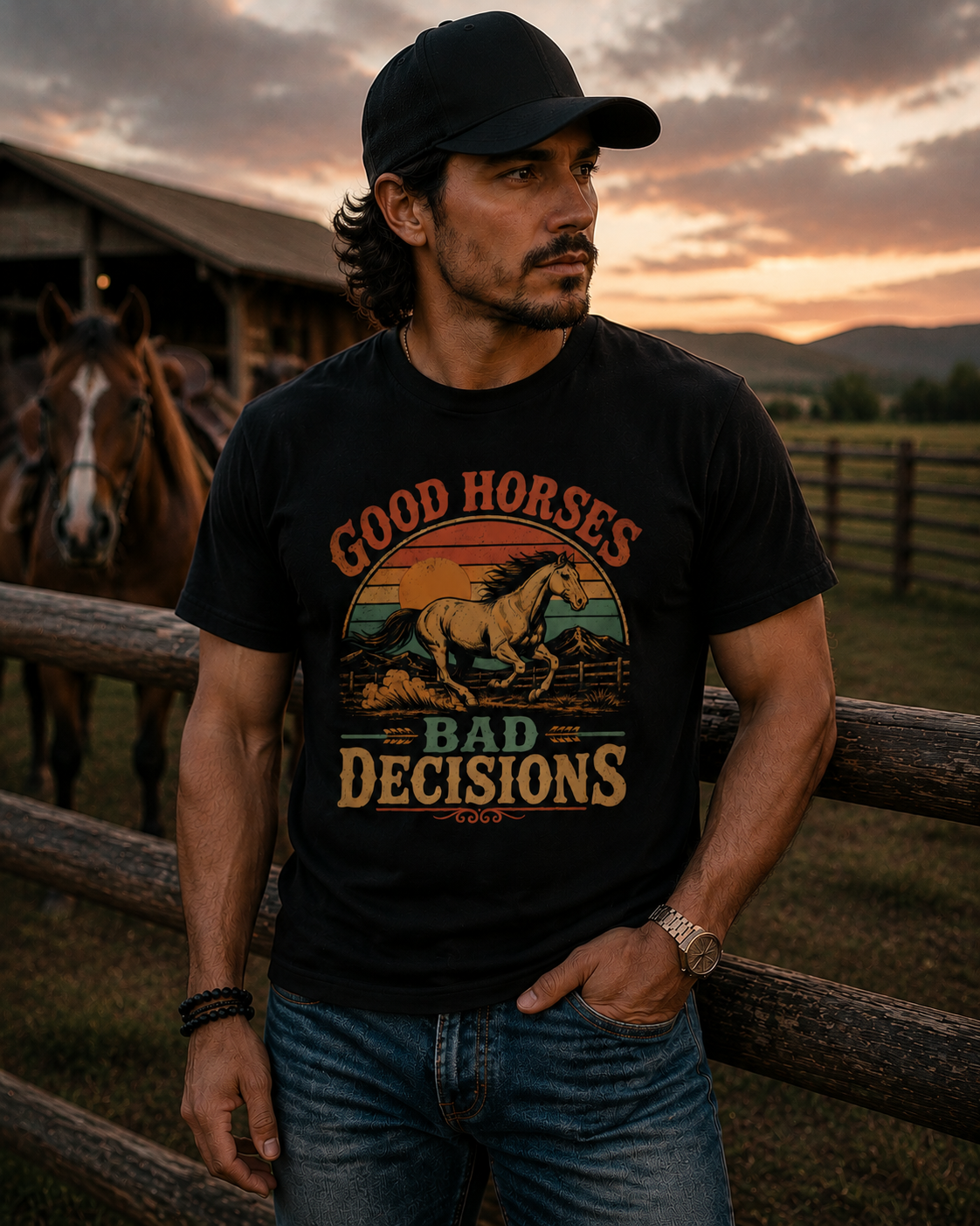 Good Horses, Bad Decisions Tee | Western Collection