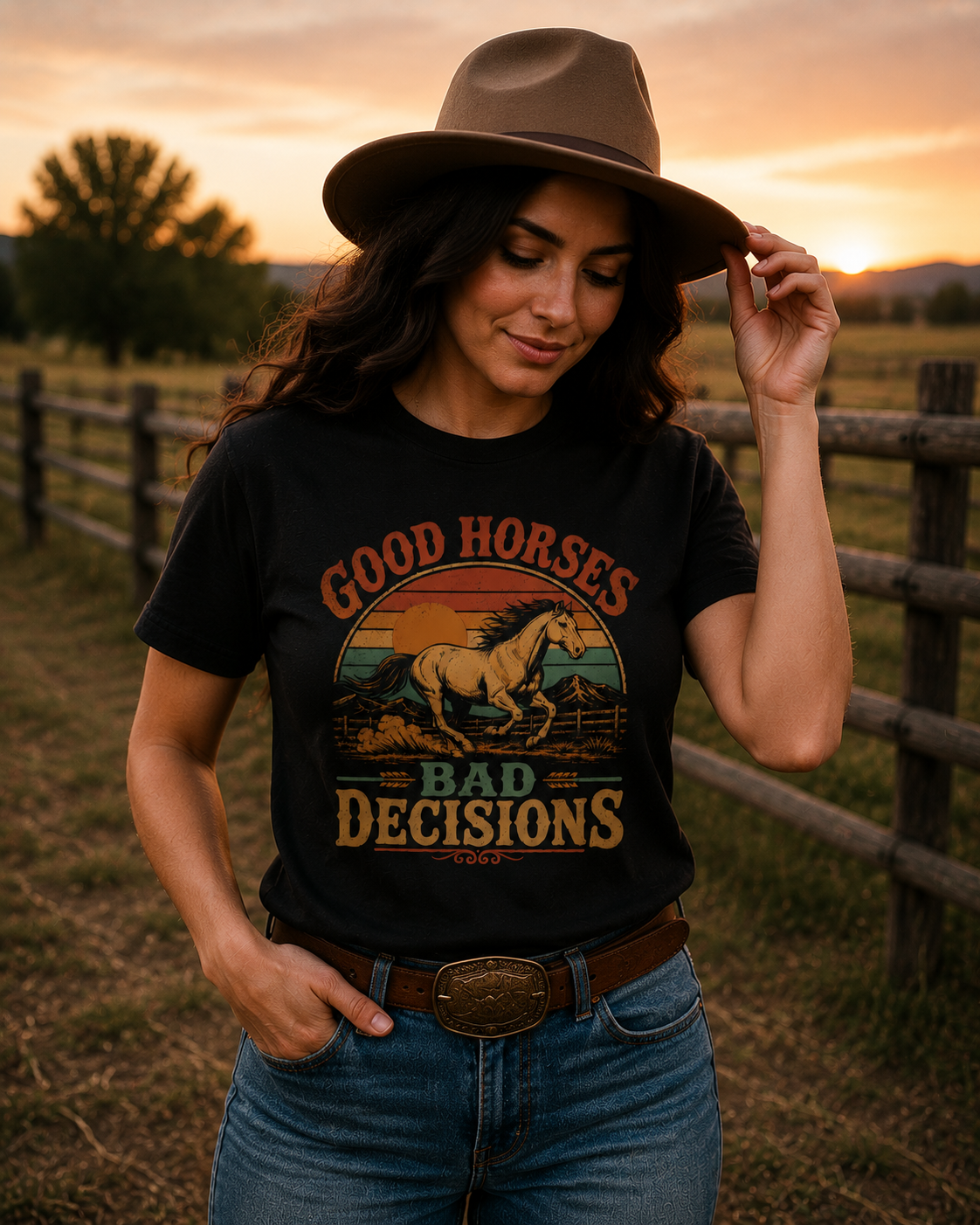 Good Horses, Bad Decisions Tee | Western Collection