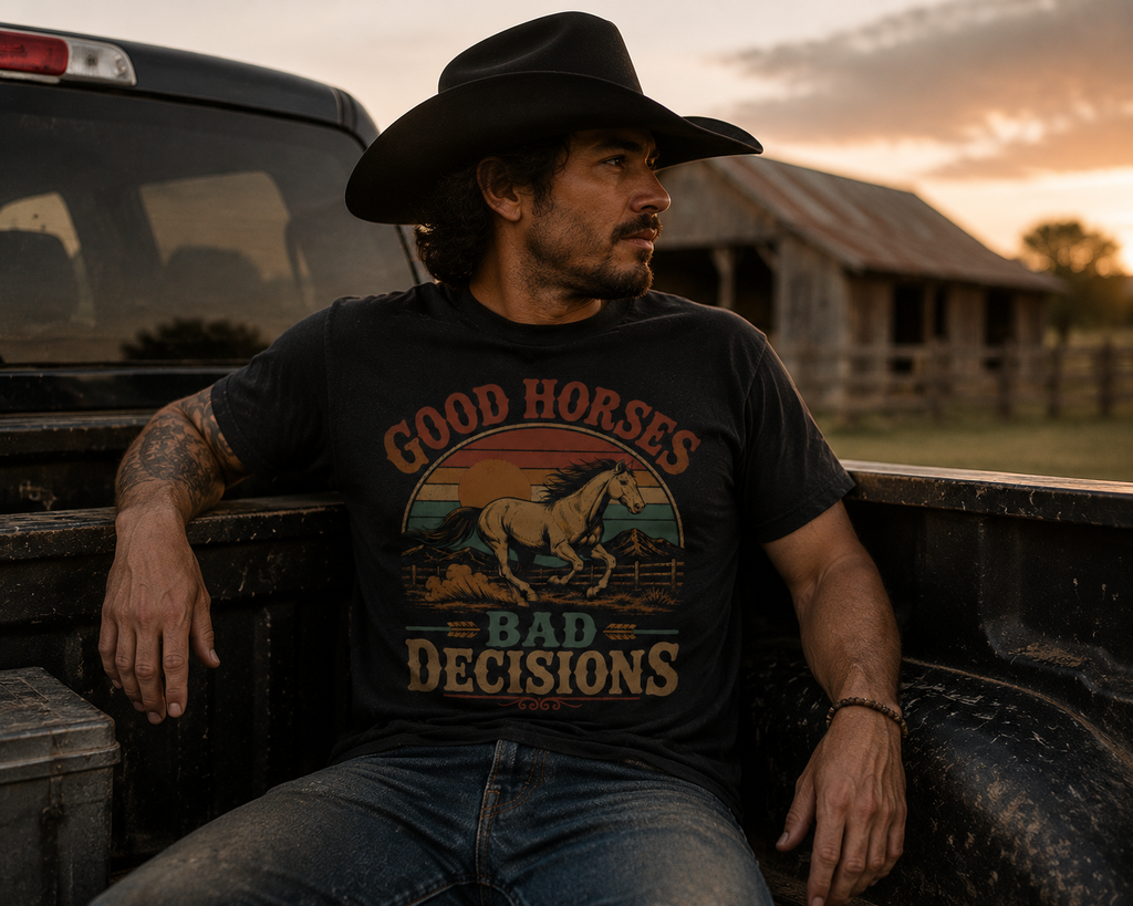 Good Horses, Bad Decisions Tee | Western Collection